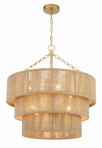 Shyla 10 Light Soft Gold Chandelier - C193-SHY-10907-SG