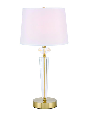 ZC121-TL3030BR - Regency Decor: Annella 1 light Brass Table Lamp