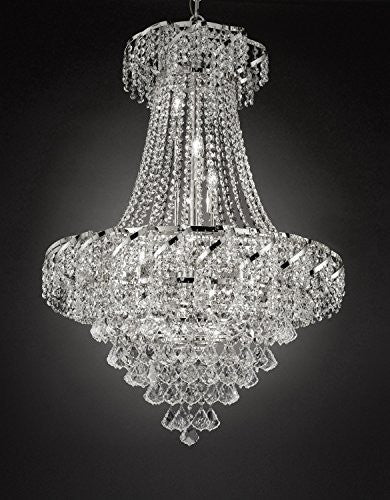 French Empire Empress Crystal(Tm) Chandelier Lighting H 37" W 26" - Cjd- B7/Cs/2173/26
