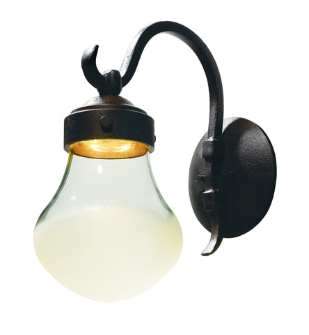 LED 1-Light Outdoor Wall Lantern Bronze - C157-54472FGRUB