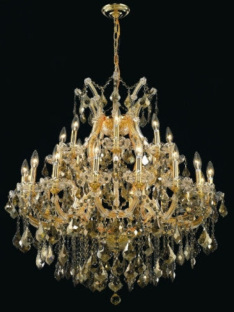 C121-2800D36G-GT By Regency Lighting-Maria Theresa Collection Gold Finish 24 Lights Chandelier