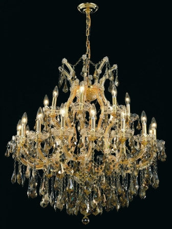 C121-2801D36G-GT By Regency Lighting-Maria Theresa Collection Gold Finish 24 Lights Chandelier