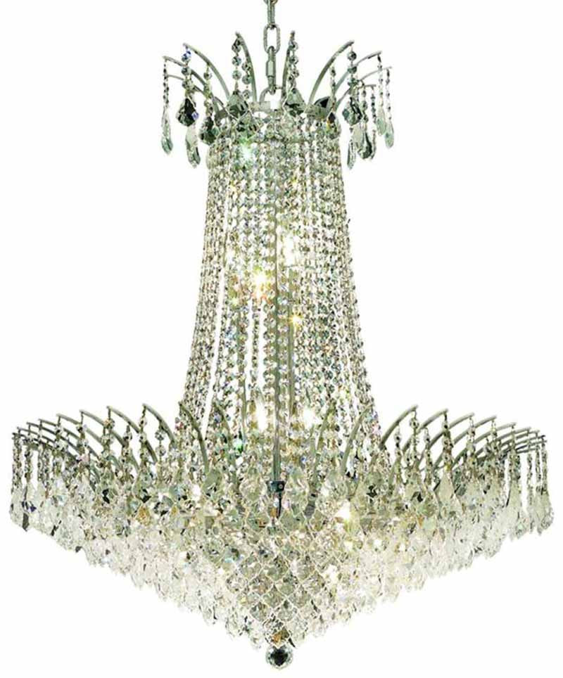 ZC121-8033D29C/EC By Regency Lighting - Victoria Collection Chrome Finish 16 Lights Dining Room
