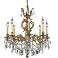 ZC121-9408D24FG/EC By Regency Lighting Marseille Collection 8 Lights Chandelier French Gold Finish