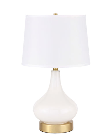 ZC121-TL3035BR - Regency Decor: Alix 1 light Brass Table Lamp