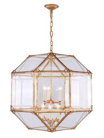ZC121-1514D24GI - Urban Classic: Gordon 6 light Golden Iron Chandelier