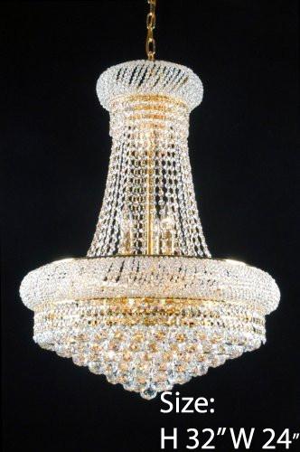 New French Empire Crystal Chandelier 24X32 - A500-542/15
